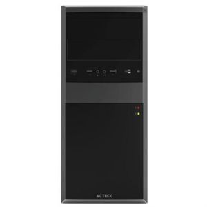 Gabinete Acteck Media Torre Kiruna Ii Gm420 Max Mb Atx Fuente Atx 500W Full Metálico + Frente Sólido 2Xusb 2.0 Negr Akcgabab040