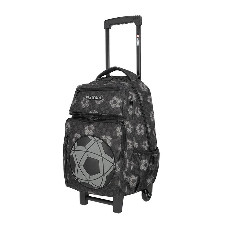 MOCHILA CON RUEDAS XTREME SET DE 3 PIEZAS BLACK FOOTBALL