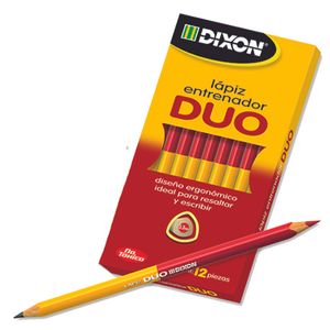 Lapiz Dúo Dixon Grafito/Rojo Triangular Caja C/12 Lapices Dxplaeab011
