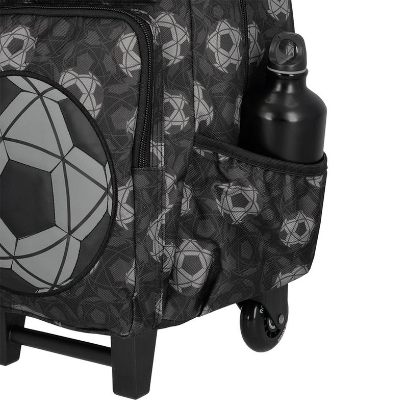 MOCHILA CON RUEDAS XTREME SET DE 3 PIEZAS BLACK FOOTBALL
