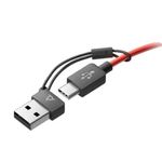 71798 - POLY Auriculares estéreo Blackwire 5220 + conector de 3 5 mm + adaptador USB-C/A