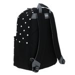 MOCHILA JUVENIL CHENSON COLORS NEGRA CON PUNTOS BLANCOS