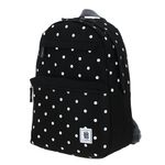 MOCHILA JUVENIL CHENSON COLORS NEGRA CON PUNTOS BLANCOS