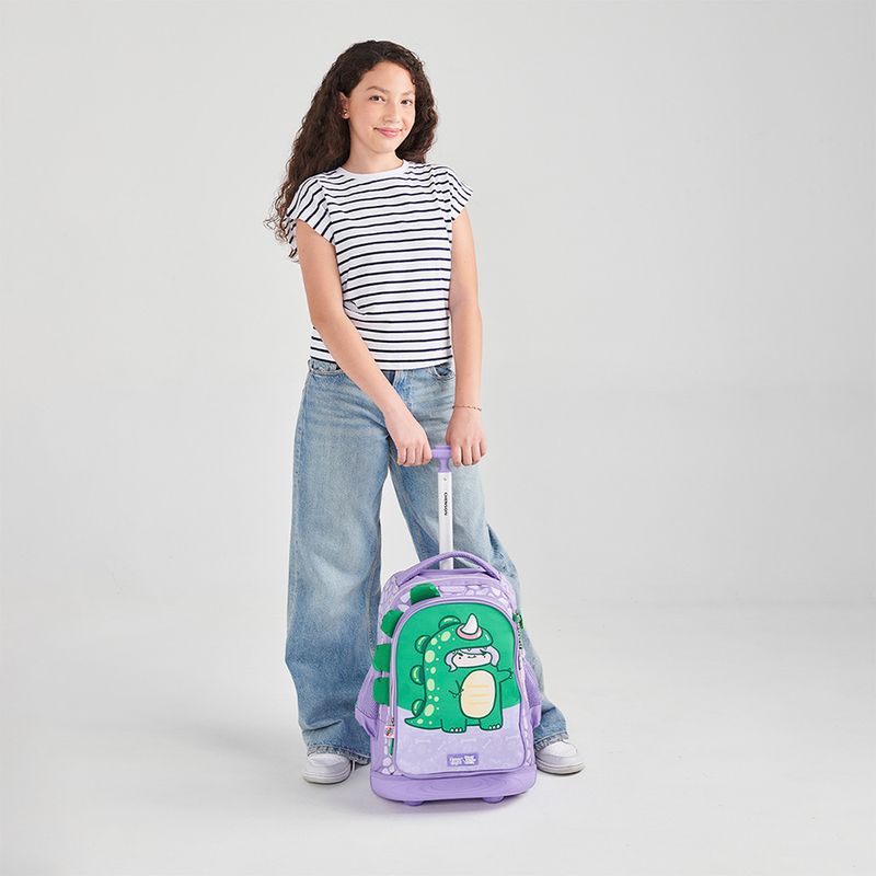 MOCHILA CON RUEDAS PRIMARIA VANIA BACHUR SUUPEER GIRL CHENSON