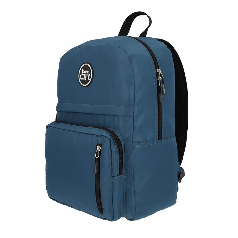 MOCHILA JUVENIL BASIC CITY AZUL