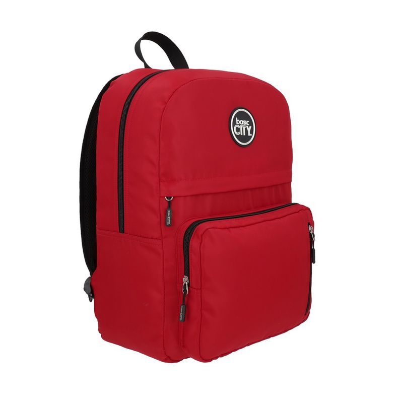 MOCHILA JUVENIL BASIC CITY ROJA