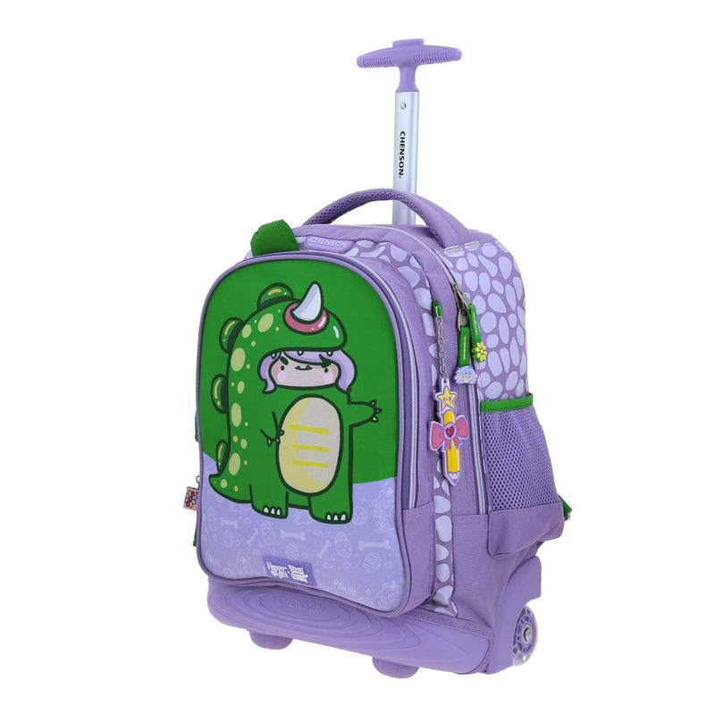 MOCHILA CON RUEDAS PRIMARIA VANIA BACHUR SUUPEER GIRL CHENSON