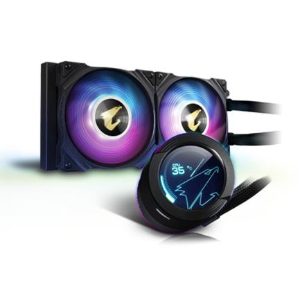 Enfriamiento Liquido para CPU Gigabyte Aorus Waterforce X 240mm RGB 20 Display LCD Compatible S 1200 1700 AM4 AM5 sTR4