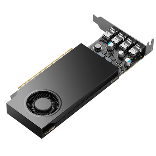 Tarjeta de Video PNY Pro NVIDIA RTX A400 4GB Low Profile Single Fan GDDR6 PCIe 40 4xMini DisplayPort