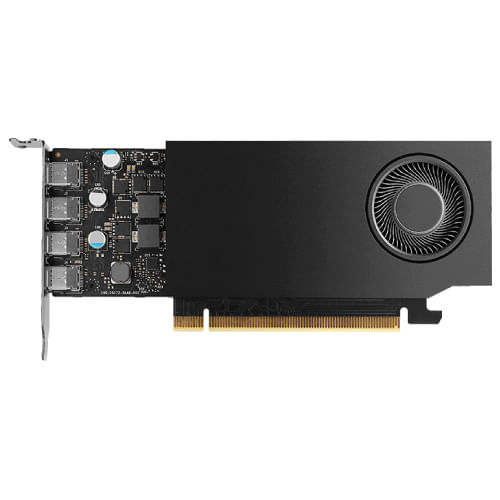 Tarjeta de Video PNY Pro NVIDIA RTX A400 4GB Low Profile Single Fan GDDR6 PCIe 40 4xMini DisplayPort