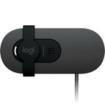 Cámara Web Logitech Brio 100 RTL Full HD 1080p Micrófono Integrado Conectividad USB Color Grafito