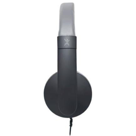 Audífonos Perfect Choice Profesional USB con Micrófono Cable 18m Negro con Gris