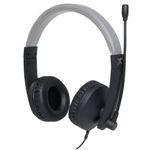 Audífonos Perfect Choice Profesional USB con Micrófono Cable 18m Negro con Gris