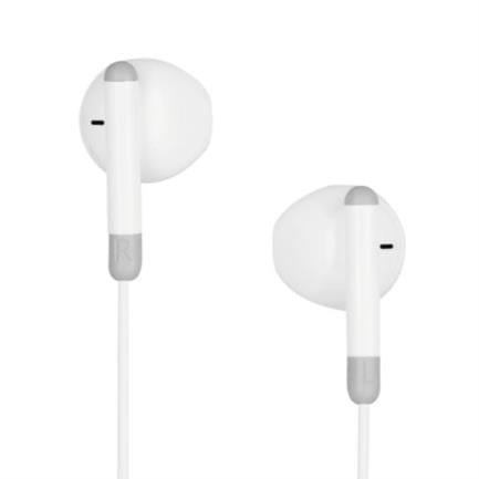 Audífonos Vorago EP-306 Tipo C Aislamiento Super Bass 12m Manos Libres Color Blanco