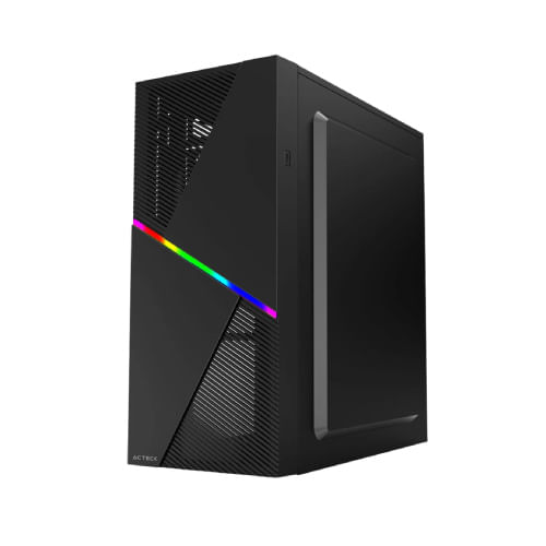 Gabinete Acteck Media Torre Draco GM450 Max MB ATX Fuente ATX 500w Advanced Series Negro