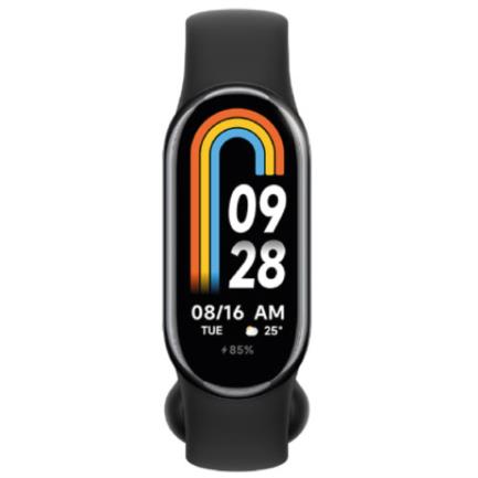 Band 8 Xiaomi Smart Pantalla AMOLED 162" Bluetooth Resolución 192x490 Resistente al Agua Color Negro