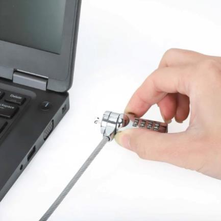 Candado de Seguridad Manhattan Antirrobo para Laptop con Ranura K-slot Combinación 4 Dígitos
