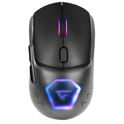 MOUSE GAME FACTOR MOW700 CARCASAS INTERCAMBIABLES 24G+BT PIXART 3395 26000 DPI RGB NEGRO