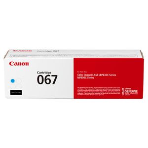 Cartucho De Toner Canon 067 Rendimiento 1250 Páginas Cian Cactonab127
