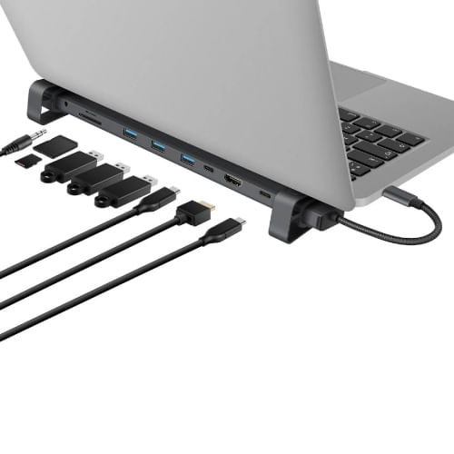 ESTACION DE CONEXION STEREN USB C 10 EN 1