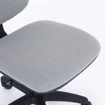 Silla Basica Nextep de Altura Ajustable Tela Gris Base Giratoria