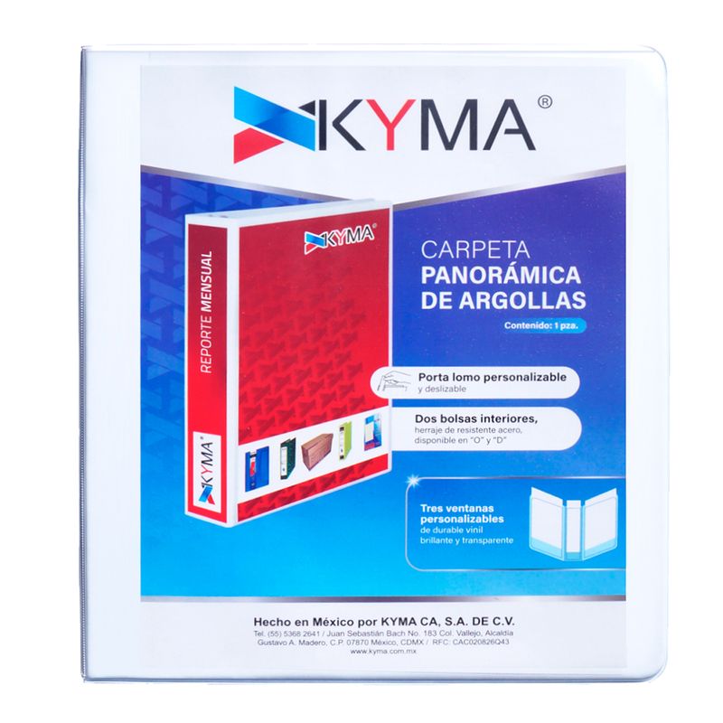 CARPETA ARILLO 1 O BLANCA PANORAMICA KYMA