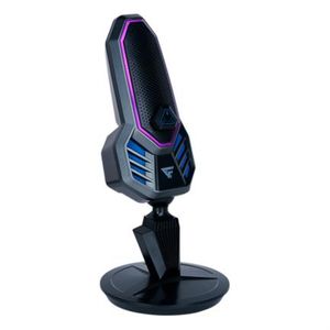 Micrófono Vorago Game Factor Mcg800 Con Base Giratoria Usb Tipo-C Color Negro Vocmirab004