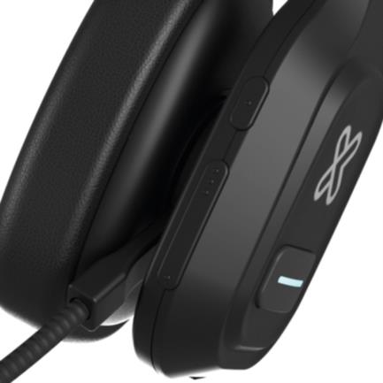 Diadema Monoaural Alámbrico/Inalámbrico Klip Xtreme VoxCom KCH-750 Bluetooth con Micrófono Cable 35mm Negro