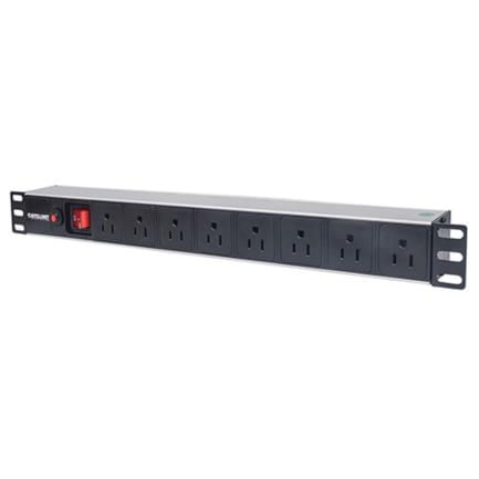 Barra PDUIntellinet Gab/Rack 19" 1U Contra Sobrecarga On/Off 8 Contactos