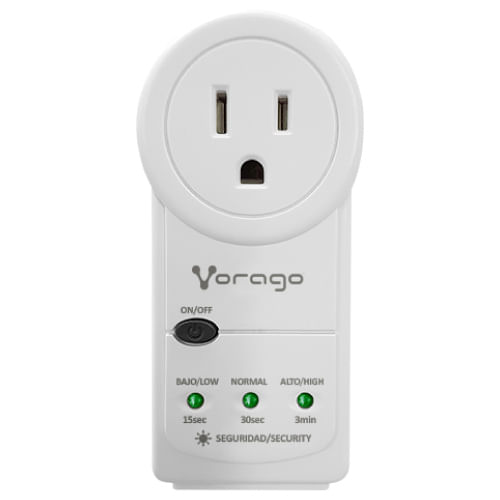 75302 - PROTECTOR DE VOLTAJE VORAGO AVR-300 RJ45/RJ11 PORTATIL 1800W ELECTRODOMESTICOS BLANCO