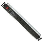 Barra PDU Intellinet Gab/Rack 19" 15U Supresor de picos On/Off 7 Contactos