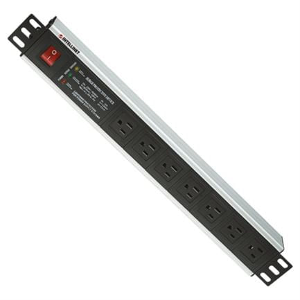Barra PDU Intellinet Gab/Rack 19" 15U Supresor de picos On/Off 7 Contactos