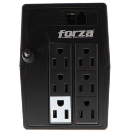 UPS Forza NT-1011 Interactivo 1000VA/500W 6 Salidas RJ11 Torre 120V Negro