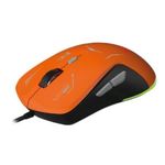 Mouse Gamer XZ-401 RGB 7200 Dpi 6 botones Conexion USB 15m Gris-Naranja