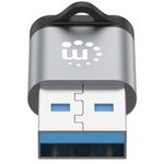 62133 - Adaptador USB-C V3 2 Gen1 AM-CH 5Gbps 3A Aluminio Gris Espacial/Negro