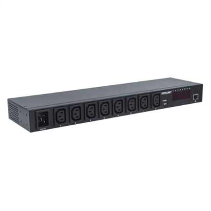 Barra PDU Intellinet Multicontactos 8 Salidas Montaje en Rack 19" Color Negro