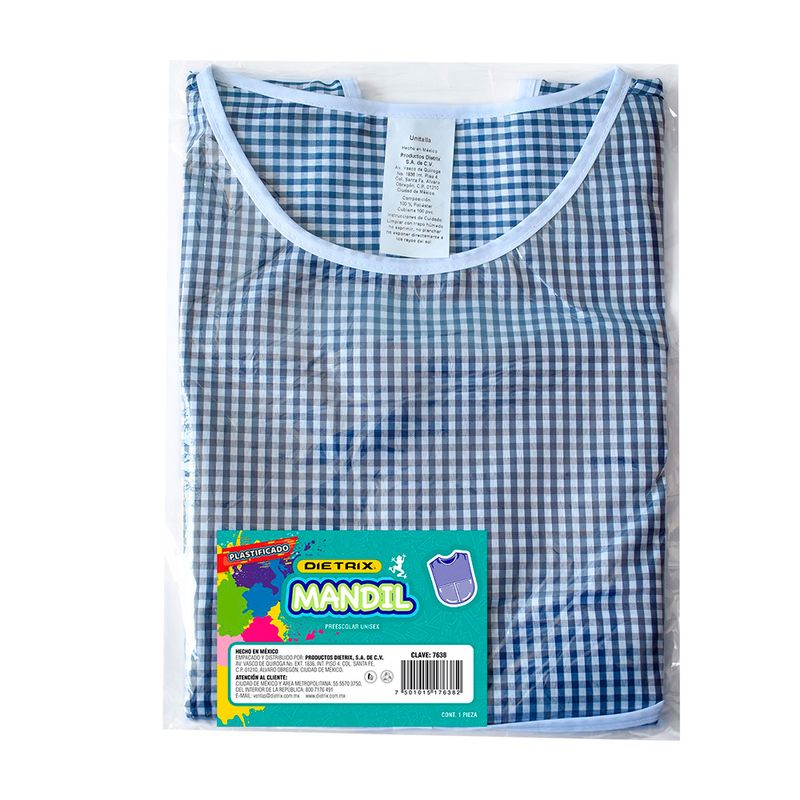 MANDIL ESCOLAR AZUL