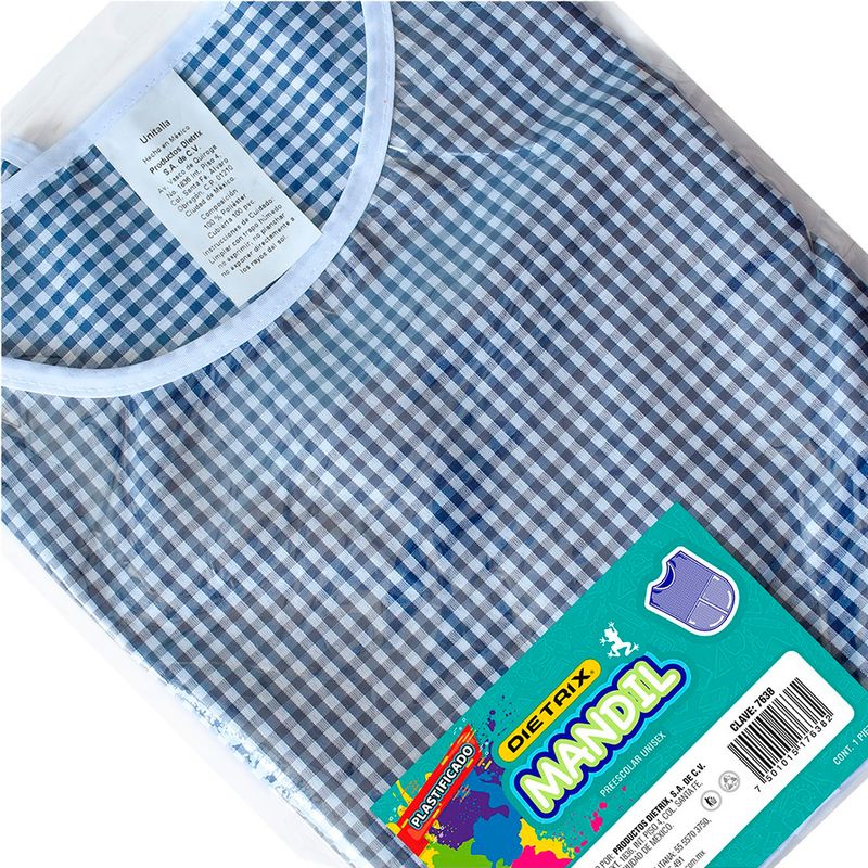MANDIL ESCOLAR AZUL