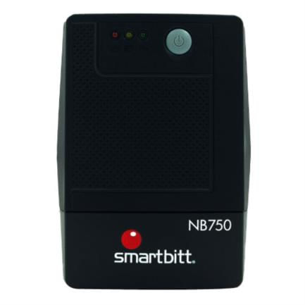 UPS Smartbitt Smart Interactive NB750 750VA/375 Watts 6 Contactos Protección de Línea Telefónica RJ-11
