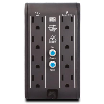 76257 - Regulador de voltaje CDP R2CU-AVR1008 1000VA/500W indicadores LED de funcionamiento 8  NEMA 5-15R y 4 puertos USB