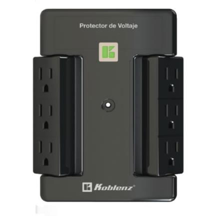 Supresor Picos Koblenz PV-2500 D 2500 VA/2000W 6 Contactos Desconexión Automática con Alto o Bajo Voltaje