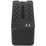 75952 - Regulador Automático de Voltaje Forza FVR-1221 1200VA/600W 8 Salidas 2 Puertos USB 120V