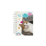 LIBRETA ESPIRAL POCKET 160H RAYAS GATITO DOO SMARTY