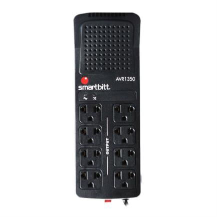 76065 - Regulador Smartbitt R-BITT 1350 1350VA/675 Watts 8 Contactos Protección de Línea Telefónica RJ-11