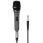 Micrófono Alámbrico Steren Alta Fidelidad Unidireccional Cable 633mm de 5m Uso Múltiple