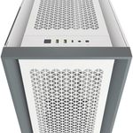 Gabinete Corsair 5000D AirFlow Media Torre EATX ATX mATX ITX Cristal Templado Color Blanco Sin Fan Sin Fuente