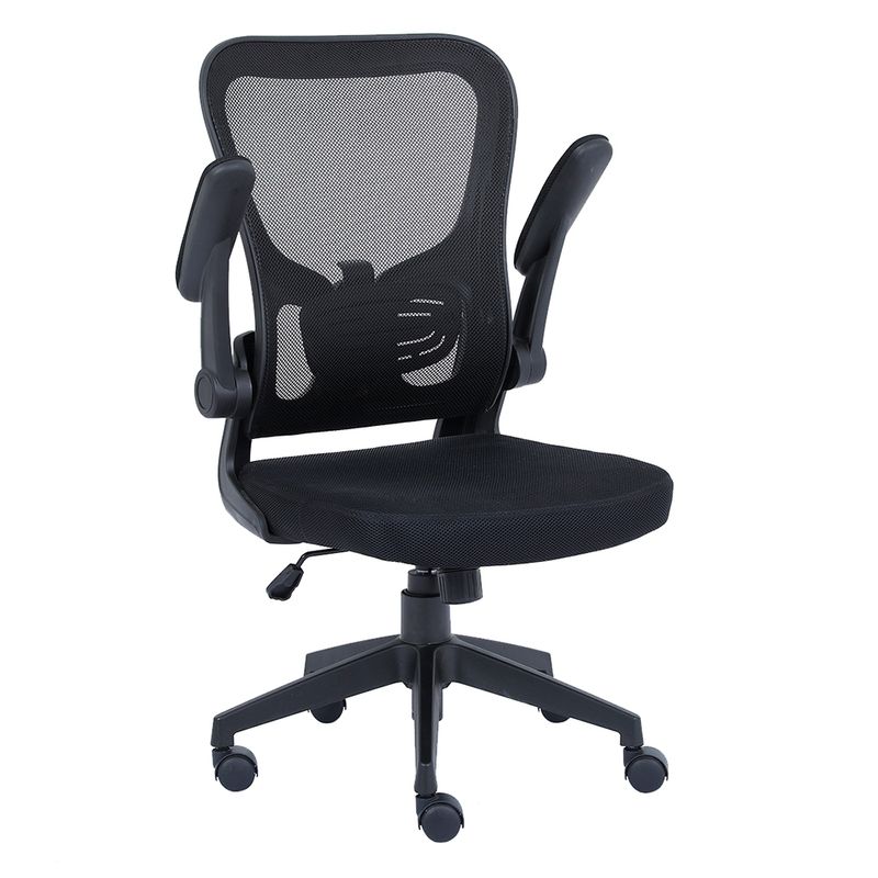 SILLA EJECUTIVA NEXTEP CON DESCANSABRAZOS AJUSTABLE TELA/MALLA NEGRO