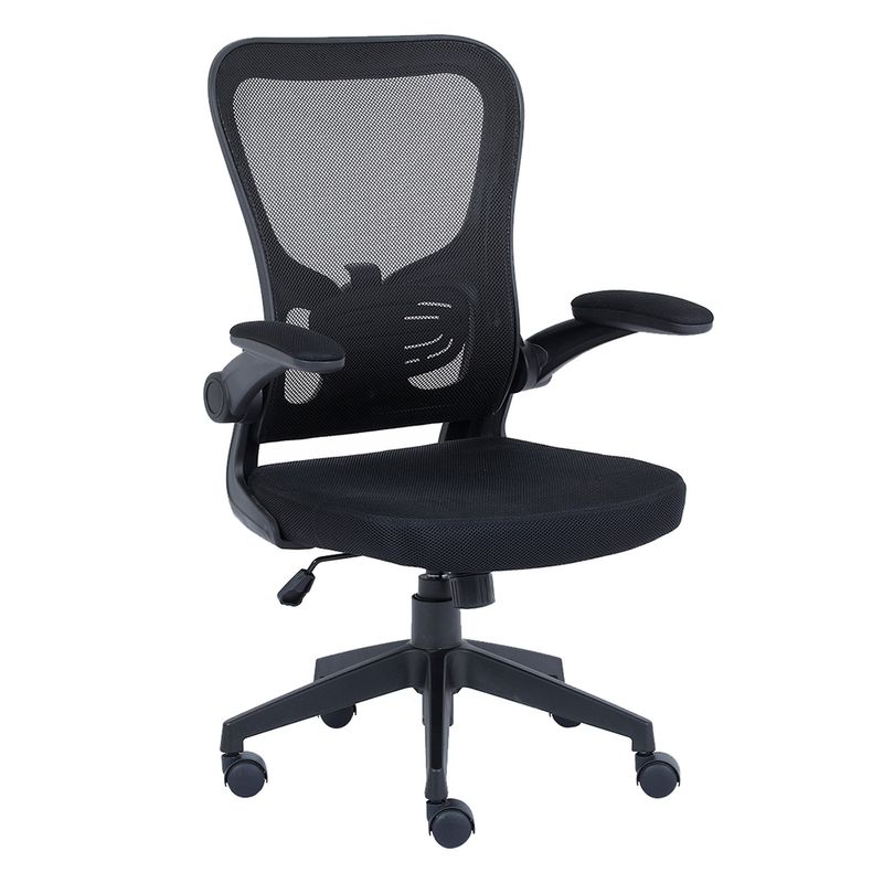 SILLA EJECUTIVA NEXTEP CON DESCANSABRAZOS AJUSTABLE TELA/MALLA NEGRO