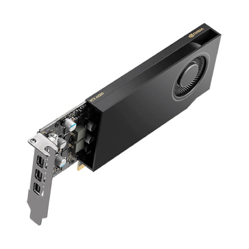 65321 - Tarjeta de Video PNY Pro NVIDIA RTX A1000 8GB Low Profile Single Fan GDDR6 PCIe 4 0 4xMini DisplayPort