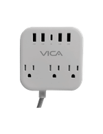Centro Multicontactos VICA SUP USB 7P